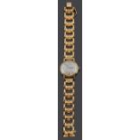 A Mikore ladies wristwatch on 18ct gold fancy bracelet strap