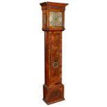 An early 18th century walnut cased 8 day longcase clock