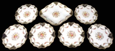 A late Victorian Wedgwood part dessert service