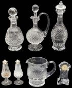 A small group of Waterford Crystal items