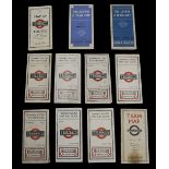 A collection of early 20th century London Underground Tramways maps