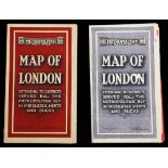 Two 1920s Metropolitan Railway pocket Maps of London