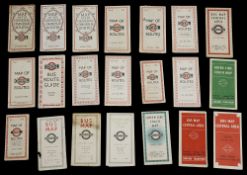A collection of late 1920s and 1930s London General maps