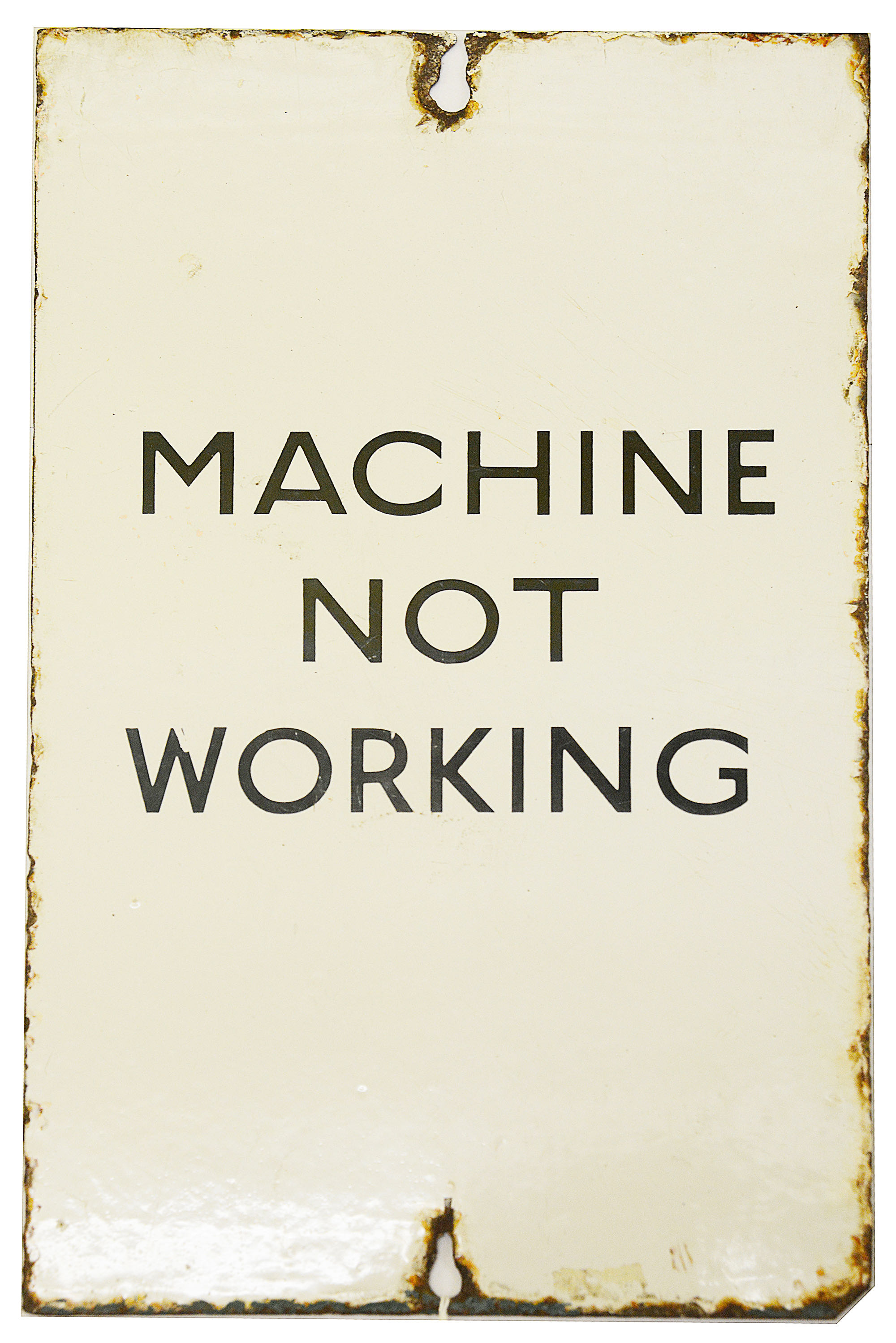 A London Underground double-sided enamel sign for a ticket machine - Image 3 of 3