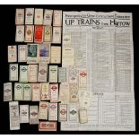 A collection of late 19th to mid-20th century folding maps and guides covering a rage of transport,