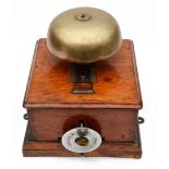 A railway signal box block bell