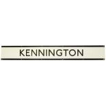 A London Underground enamel station frieze sign for Kennington