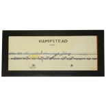 A signal box diagram HAMPSTEAD, CABIN Fa plastic screen with clear cut-outs for backlighting, housed
