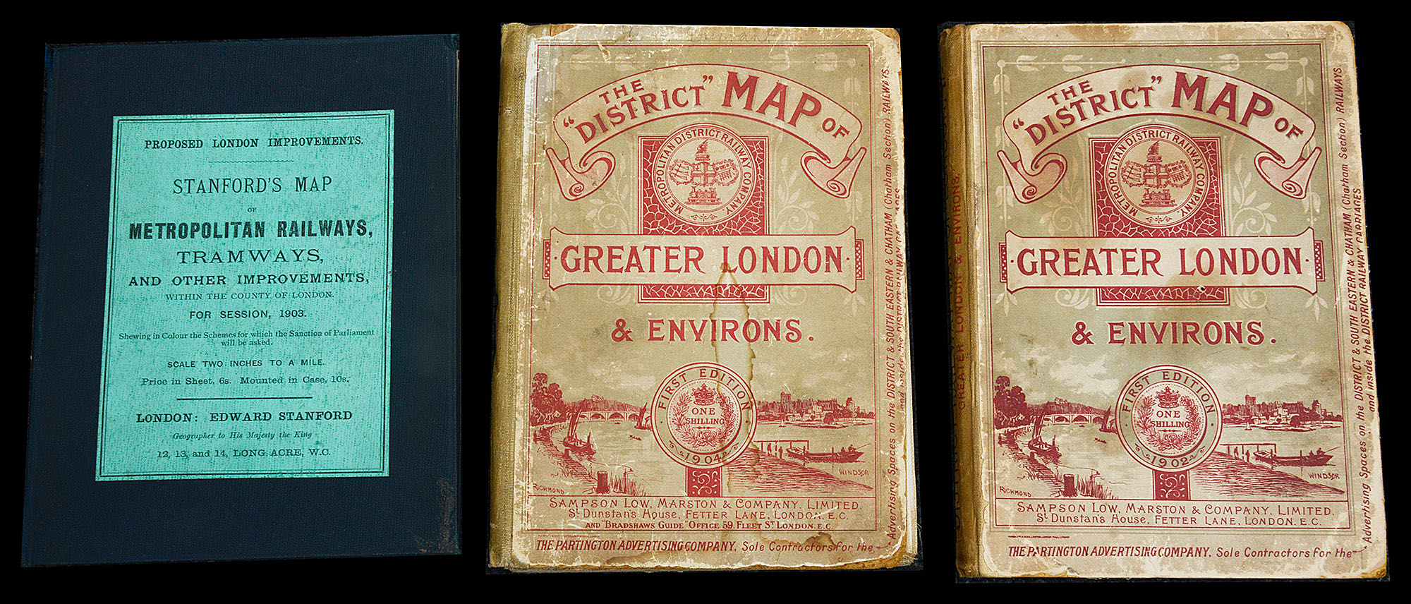 The District Map of Greater London & Environs, 1st edition 1902