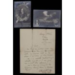 Military and Aviation int. Signed letter by Major George Herbert "Lucky Breeze" Scott (1888-1930)