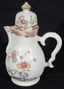 A mid 18th century Chinese export famille rose coffee pot c.1750