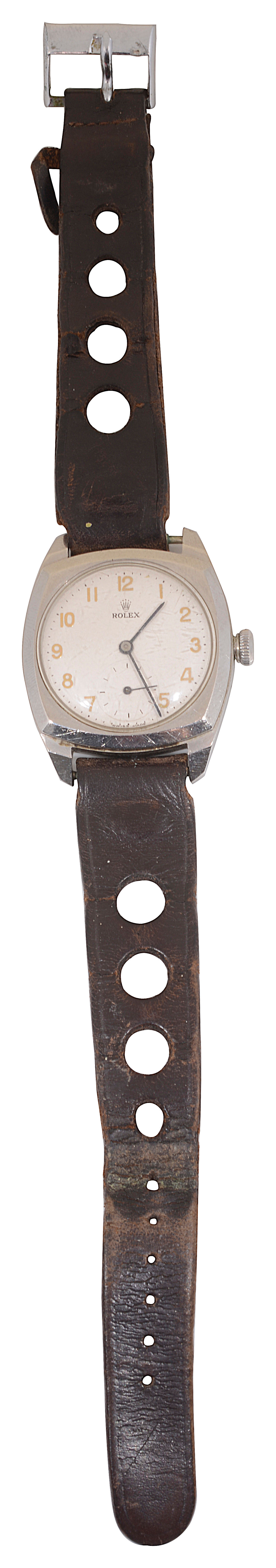 A Gentleman's 1940s Rolex Oyster stainless steel cushion shaped wristwatch - Image 2 of 3