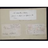 Royal Interest. An album containing a mid-19th c. collection of autographs
