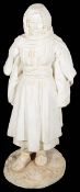 A rare Russian Imperial Porcelain Factory biscuit figure of an Armenian Woman