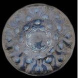 A RenŽ Lalique Bulbes No2. design opalescent glass plate