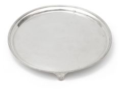 A George V silver salver