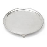 A George V silver salver