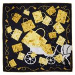 An Hermes silk scarf 'Kelly en Caleche'