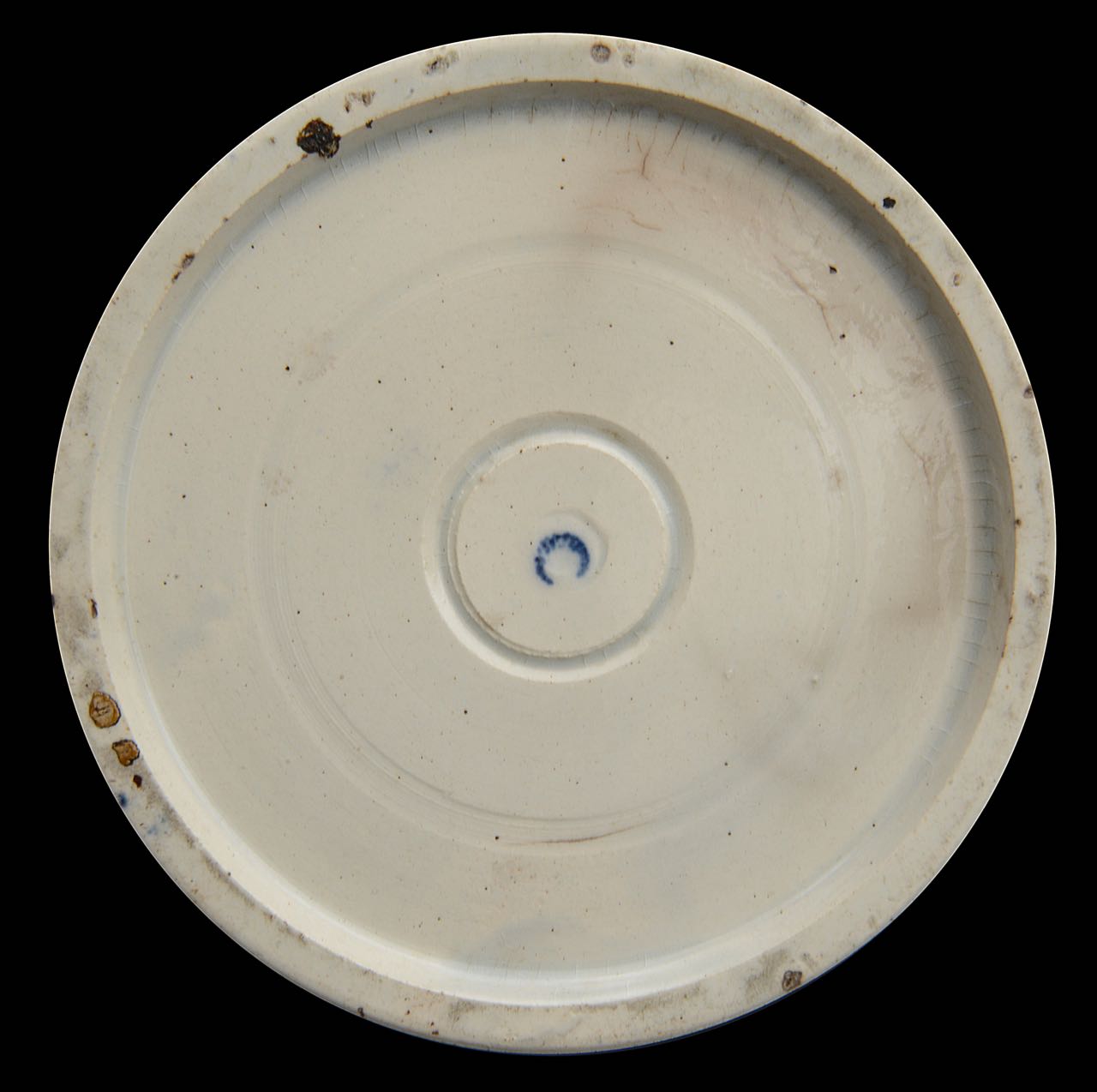 A First Period Worcester blue and white Fence pattern sparrow beak milk Jug c.1770 - Image 7 of 7