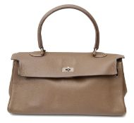 An Hermes Etoupe taupe Clemence JPG Kelly 42 bag