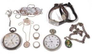 A collection of antique and later jewellery and watches