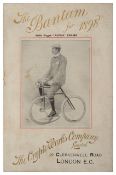 A collection of rare late 19th and early 20th c. cycling trade catalogues