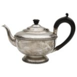 A George V silver teapot