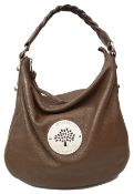 A large Mulberry light brown/clay Daria leather shoulder bag