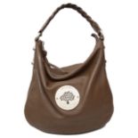 A large Mulberry light brown/clay Daria leather shoulder bag