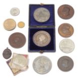 A collection of 19th century exhibition medals and medallions