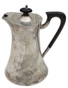 A George V Art Nouveau silver hot water jug