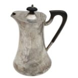 A George V Art Nouveau silver hot water jug