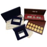 Four cases of commemorative proof silver ingots