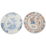 Two 18th century Chinese export porcelain plates