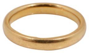 A 22ct gold wedding band