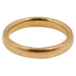 A 22ct gold wedding band