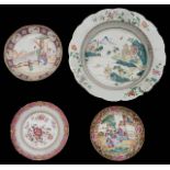 A selection of 18th century famille rose export ware
