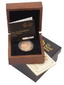 An Elizabeth II gold proof full sovereign