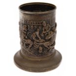 A Dutch .835 silver commemorative pen pot