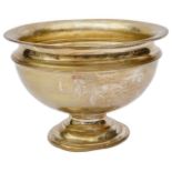 An Edwardian silver pedestal bowl,