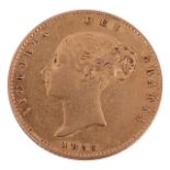 A Victorian gold half sovereign