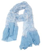 A Chanel pale blue scarf
