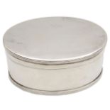 A George V silver biscuit box,