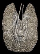 A 1930s gold and silver sequinned full cape