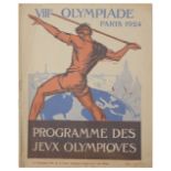 Collection of rare and interesting 20th c. cycling ephemera relating primarily to the Olympic Games