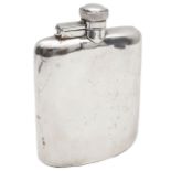 A George VI silver hip flask,