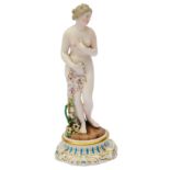 A John Bevington, Kensington Works porcelain figure of a bather in the style of Dresden c.1870