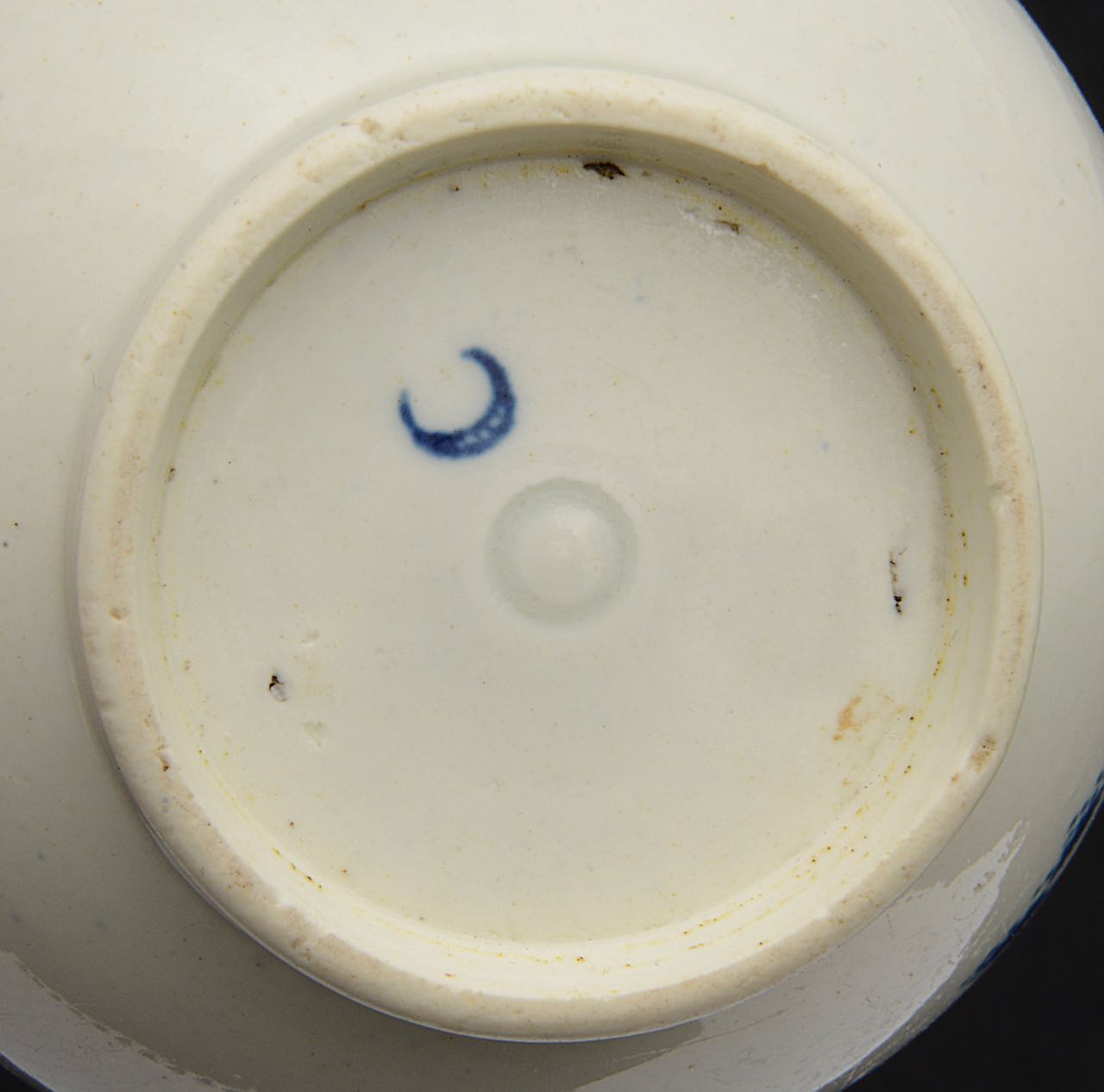 A First Period Worcester blue and white Fence pattern sparrow beak milk Jug c.1770 - Image 5 of 7