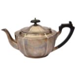 A George V silver teapot