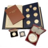 A Trustees Presentation Edition of the Churchill Centenary silver gilt medals